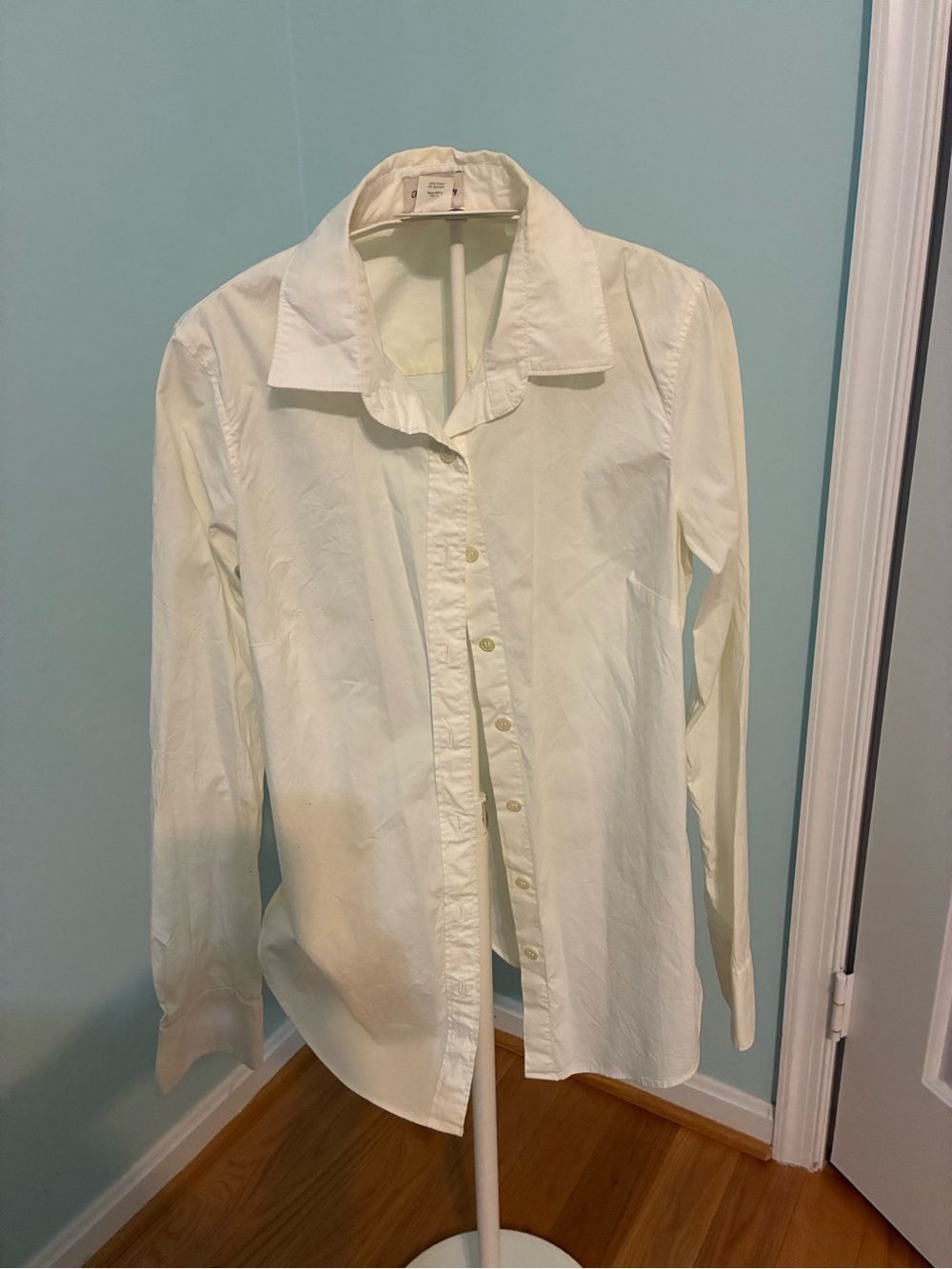 J. Crew Haberdashery Women's White Cotton Button-Up Blouse XS